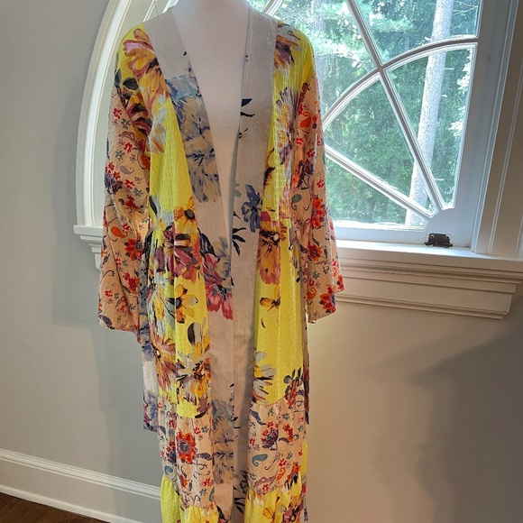 Anthropologie Limited Edition DusterCoat One Size 55" Long PRISTINE - Picture 2 of 15
